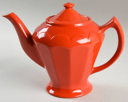 Chinese Red Albany Teapot & Lid