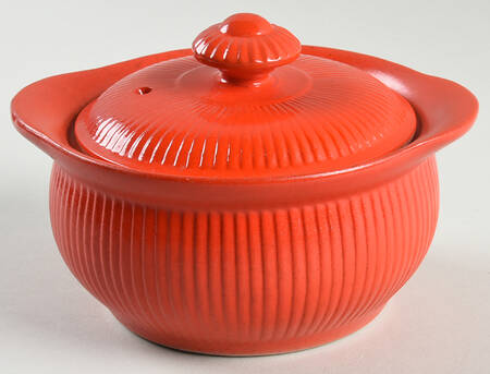 Chinese Red 12 Oz French Covered Casserole