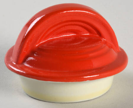 Chinese Red Five Band Syrup with Lid, Lid Only