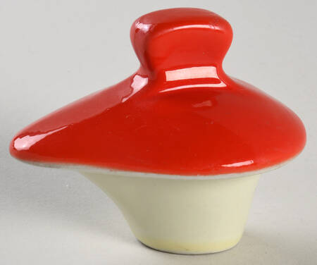 Chinese Red Lid for Five Band Carafe