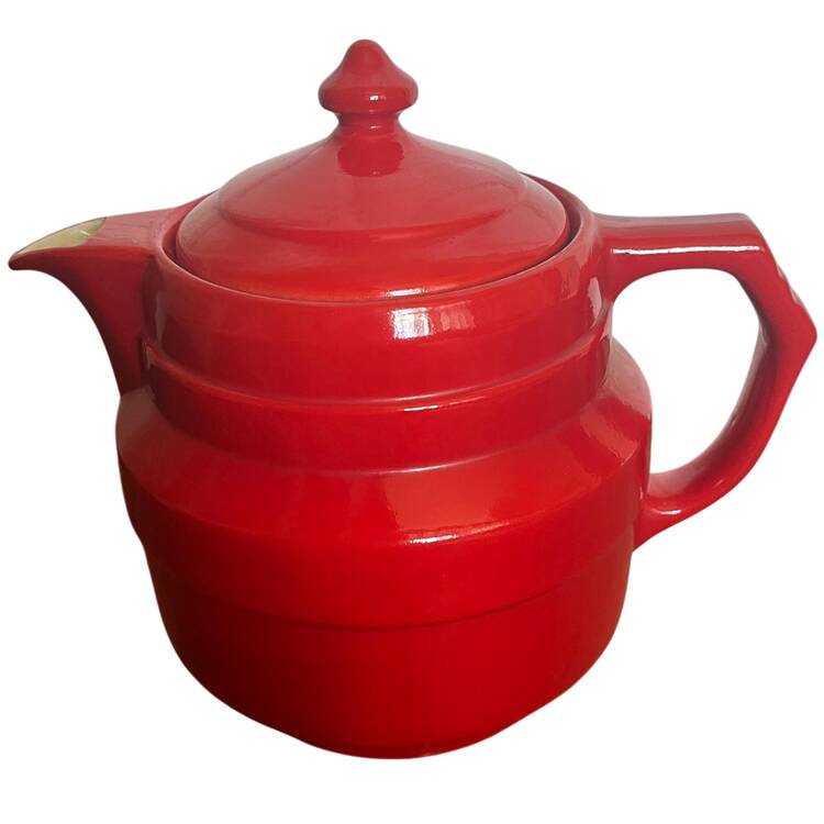 Chinese Red 691 Coffee Pot & Lid