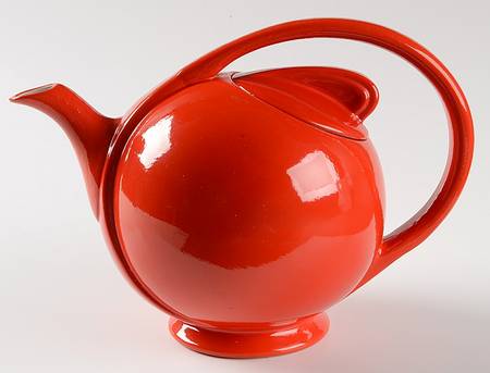 Chinese Red Airflow Teapot & Lid