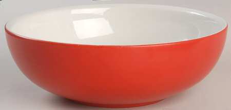 Chinese Red 9" Salad Serving Bowl