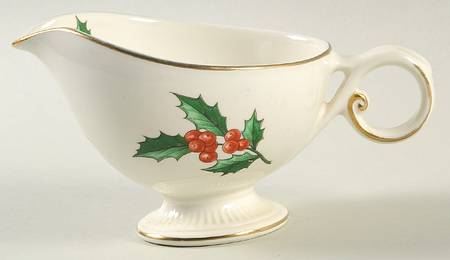 Christmas Tree & Holly Creamer