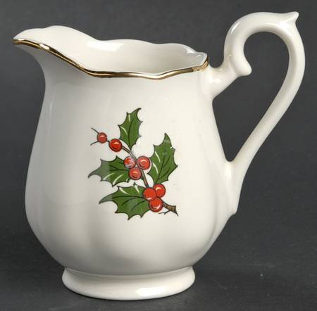 Christmas Tree & Holly Mini Creamer