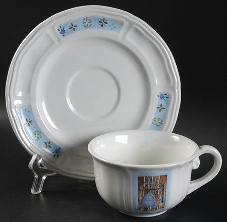 Concord Footed Cup & Saucer Set