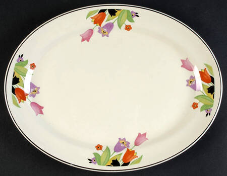 Crocus 11" Oval Serving Platter