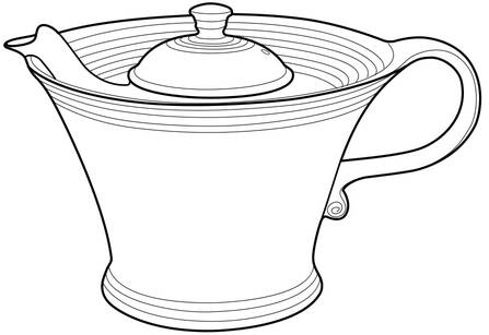 Crocus Melody Teapot & Lid