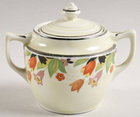 Crocus Medallion Sugar Bowl & Lid