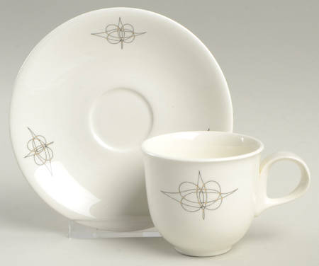 Fantasy (Eva Zeisel) Flat Demitasse Cup & Saucer Set