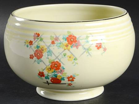 Floral Lattice 5" Flower Pot