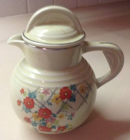 Floral Lattice Five Band Syrup with Lid