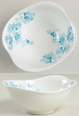 Frost Flowers Lugged Cereal Bowl