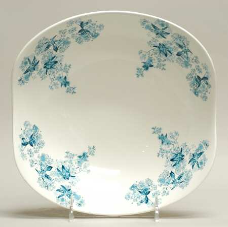 Frost Flowers 8" Square Vegetable Bowl