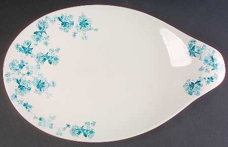 Frost Flowers 17" Oval Serving Platter
