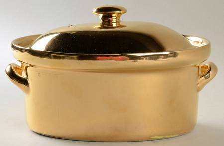 Golden Glo 7" Oval Covered Casserole