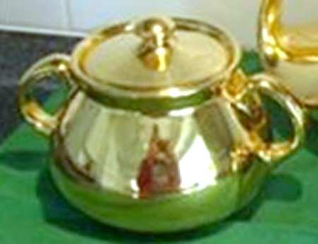 Golden Glo New York Sugar Bowl & Lid