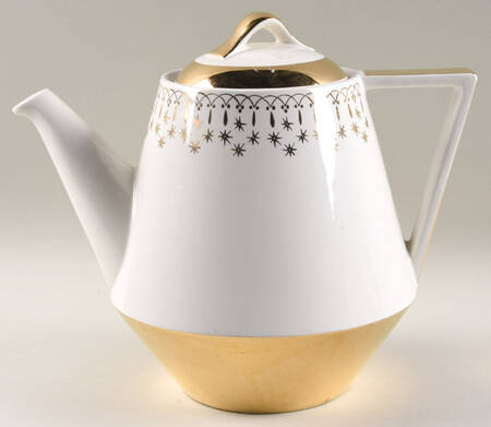 Gold Lace Coffee Pot & Lid