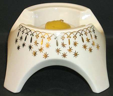 Gold Lace China Warmer Stand