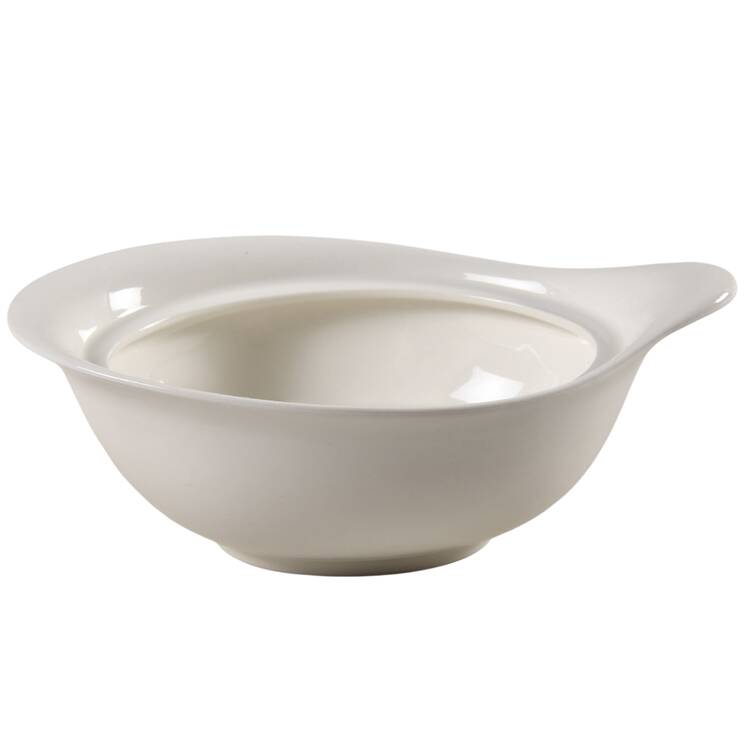 Hallcraft White Handled Marmite No Lid