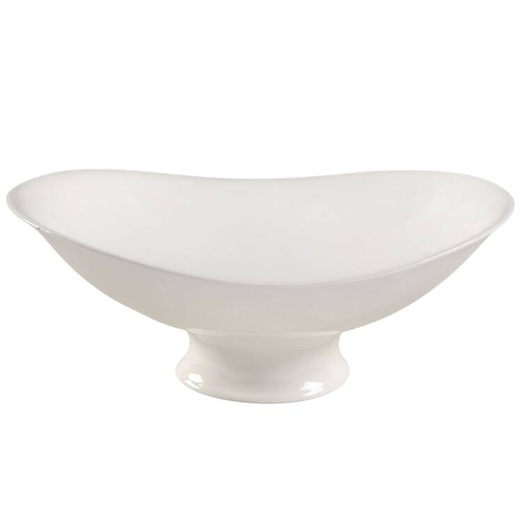 Hallcraft White Large Fruit Bowl