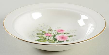 Heather Rose Rim Fruit/Dessert (Sauce) Bowl