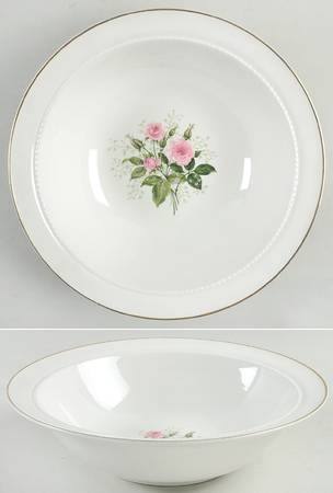 Heather Rose 9" Round Vegetable Bowl