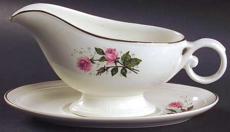 Heather Rose Gravy Boat & Underplate