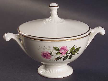Heather Rose Sugar Bowl & Lid