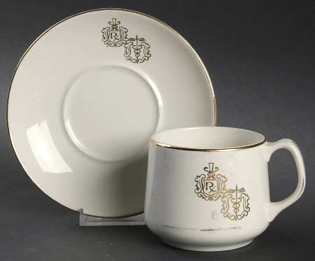 Rx Decoration Flat Cup & Saucer Set