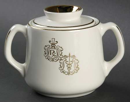 Rx Decoration Sugar Bowl & Lid