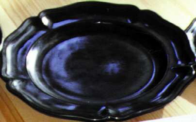 Black Dinner Plate