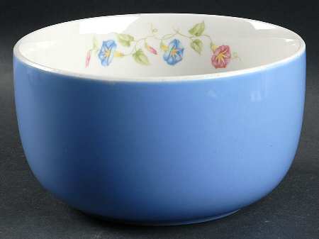 Morning Glory 7" Straight Sided Bowl (No Embossed Rings)