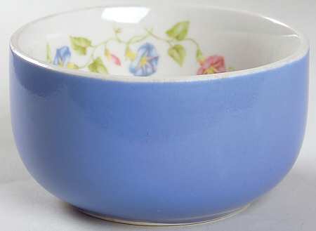 Morning Glory 4" Straight Sided Bowl (No Embossed Rings)