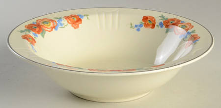 Orange Poppy 9" Round Vegetable Bowl