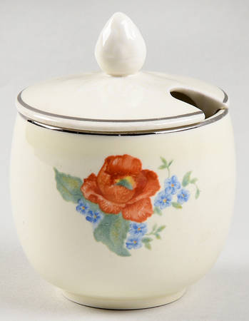 Orange Poppy Mustard Jar & Lid