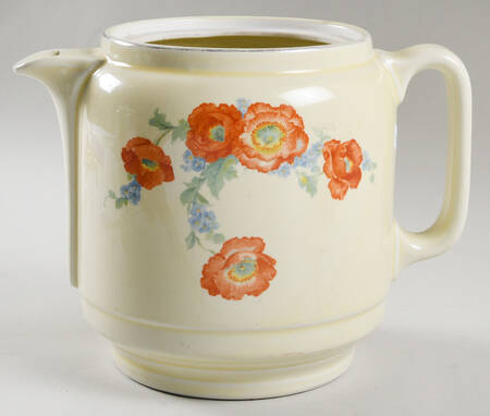 Orange Poppy 10 Cup S-Lid Coffee Pot No Lid