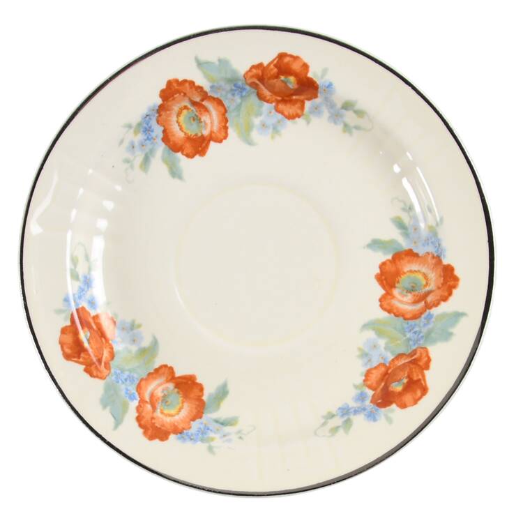 Orange Poppy Saucer