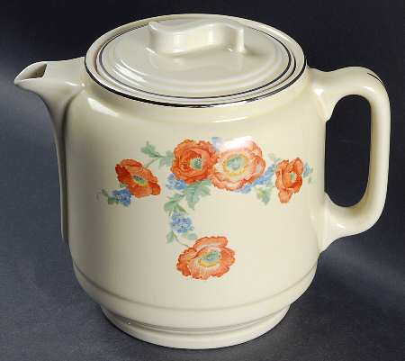 Orange Poppy 10 Cup S-Lid Coffee Pot & Lid