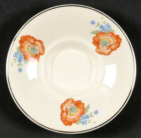 Orange Poppy Mustard Underplate