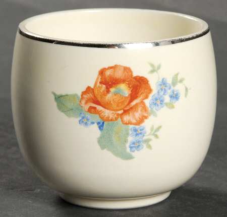 Orange Poppy Mustard Jar No Lid