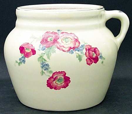 Orange Poppy 3 Qt New England #4 Bean Pot No Lid