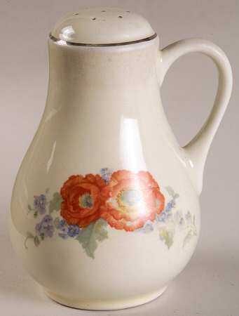 Orange Poppy Handled Salt Shaker