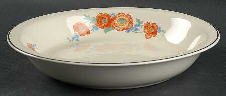 Orange Poppy Pie Serving Plate