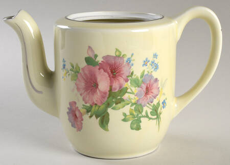 Pastel Morning Glory Plain Rutherford Teapot No Lid