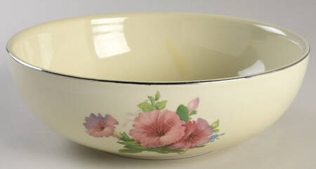 Pastel Morning Glory 9" Salad Serving Bowl