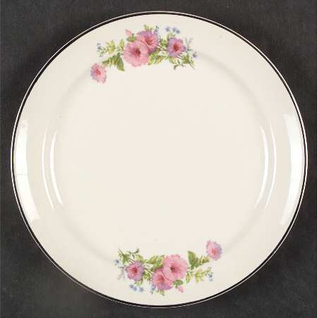 Pastel Morning Glory Dessert/Pie Plate