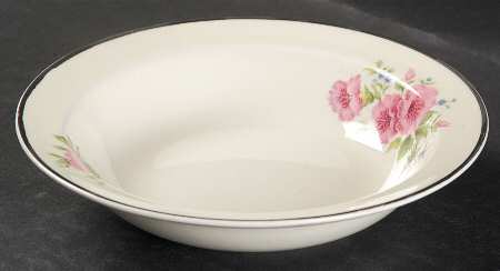 Pastel Morning Glory Rim Fruit/Dessert (Sauce) Bowl
