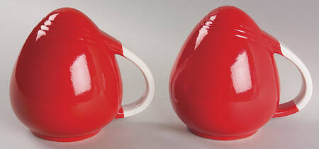 Pert Chinese Red Sani-Grid Salt & Pepper Set