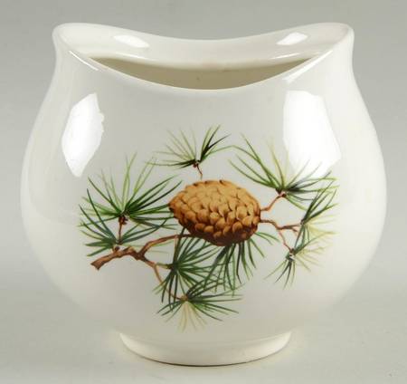 Pinecone Sugar Bowl No Lid